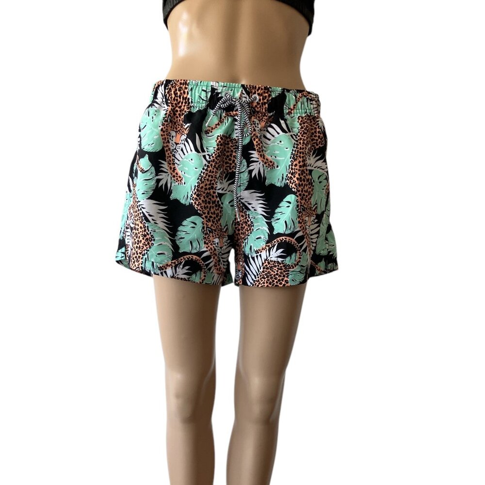 Boardies NWT Size L Tropical Animal Print Summer Swim Shorts